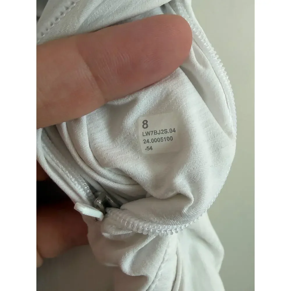 Lululemon Track That High-Rise Lined Running Short 3" White Women's Size 8 - Picture 6 of 7